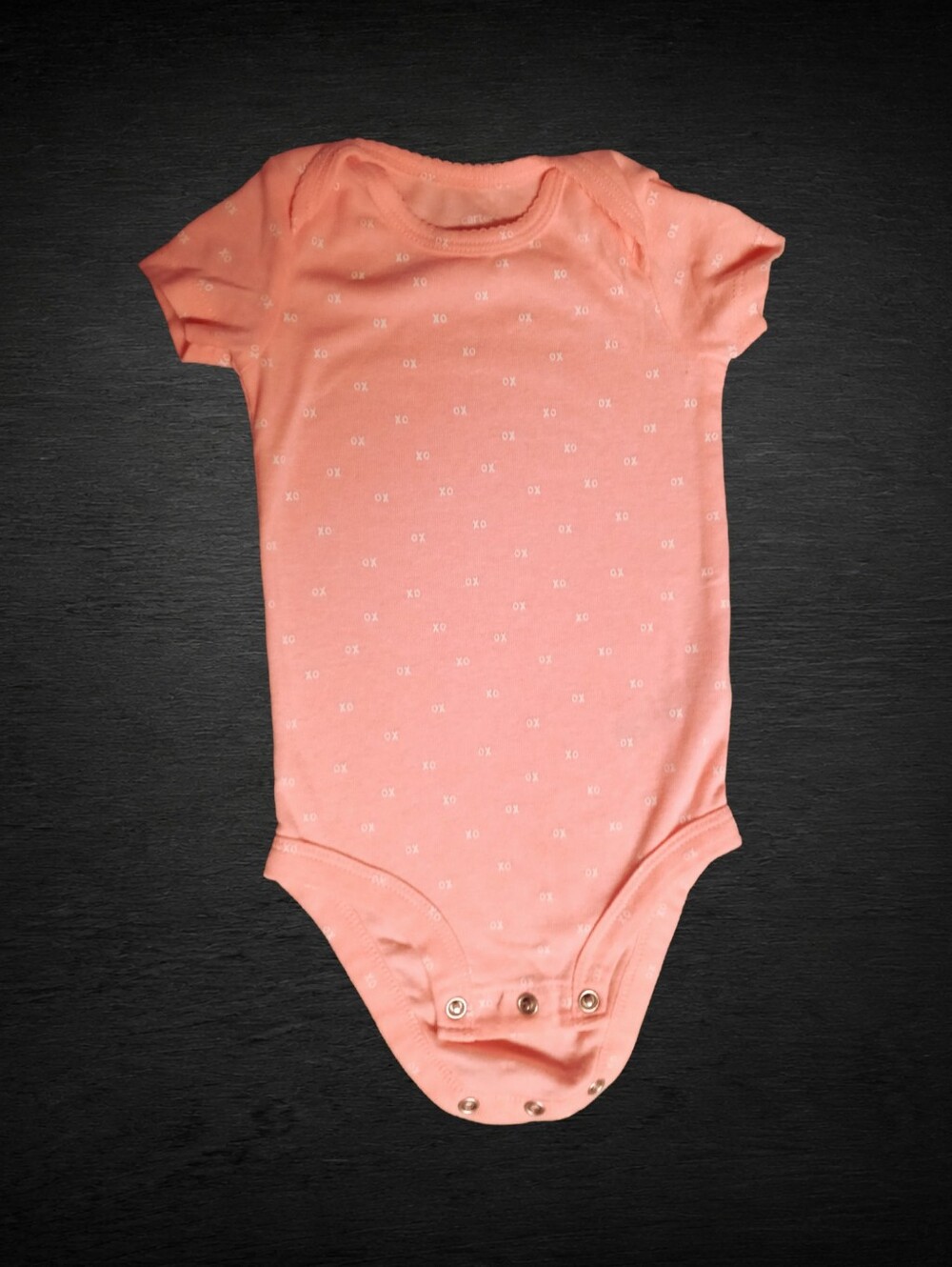⭐X) Carter’s Baby Girl Orange XO Onesie | Size 6 Months